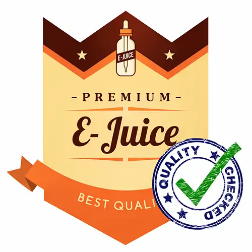 Premium E- Juice Quality Checked Badge