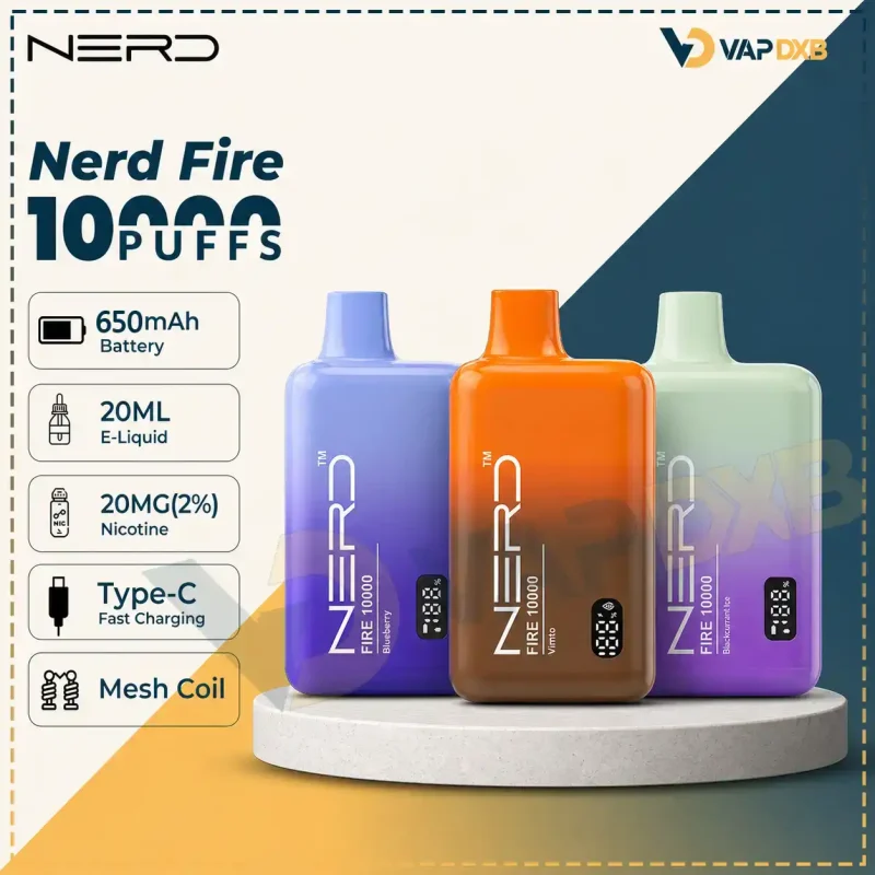 Nerd Fire 10000 Puffs 20mg Disposable Vape