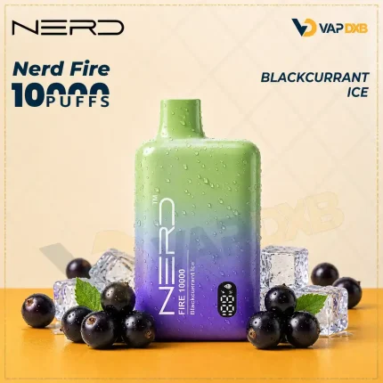 Nerd Fire 10000 Puffs Disposable Vape Blackcurrant IceNerd Fire 10000 Puffs Disposable Vape Blackcurrant Ice