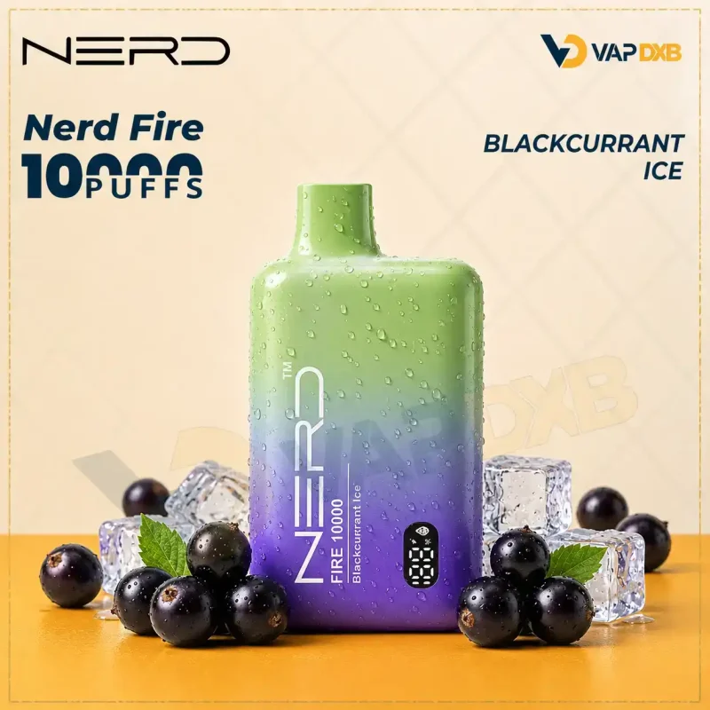 Nerd Fire 10000 Puffs Disposable Vape Blackcurrant IceNerd Fire 10000 Puffs Disposable Vape Blackcurrant Ice