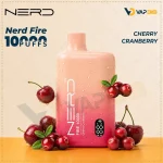 Nerd Fire 10000 Puffs Disposable Vape Cherry Cranberry