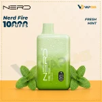 Nerd Fire 10000 Puffs Disposable Vape Fresh Mint