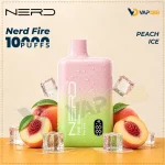 Nerd Fire 10000 Puffs Disposable Vape Peach Ice