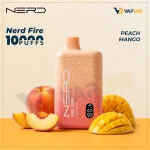Nerd Fire 10000 Puffs Disposable Vape Peach Maango