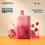 Nerd Fire 10000 Puffs Disposable Vape Strawberry Nerd Bull
