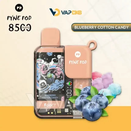 Pyne Pod Boost 8500 Puffs Disposable Vape Blueberry Cotton Candy