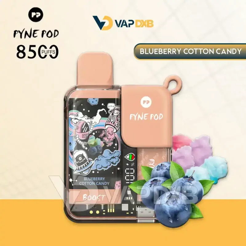 Pyne Pod Boost 8500 Puffs Disposable Vape Blueberry Cotton Candy