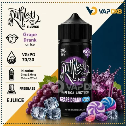 Ruthless Grape Drank On Ice E-juice 120ml