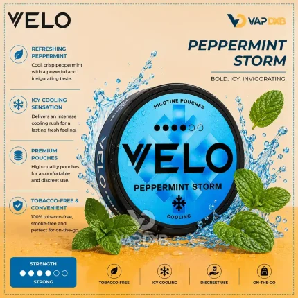 VELO Peppermint Storm Nicotine Pouches