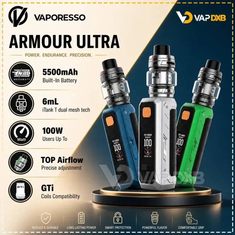 Vaporesso Armour Ultra 100W Kit with iTank T (5500mAh)