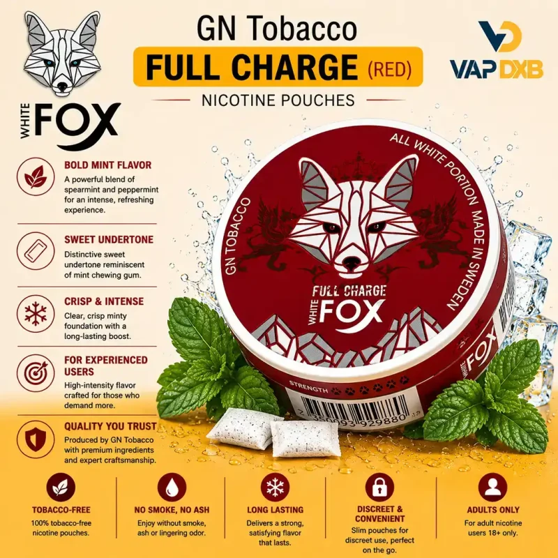 White Fox Full Charge-Red GN Tobacco