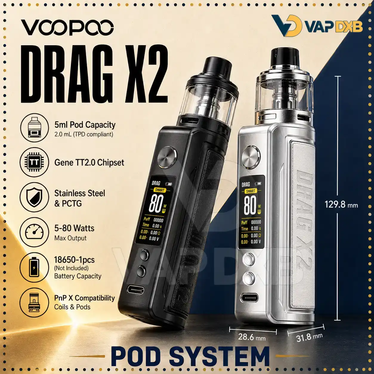 voopoo drag x2 pod system Kit voopoo drag x2 pod system Kit