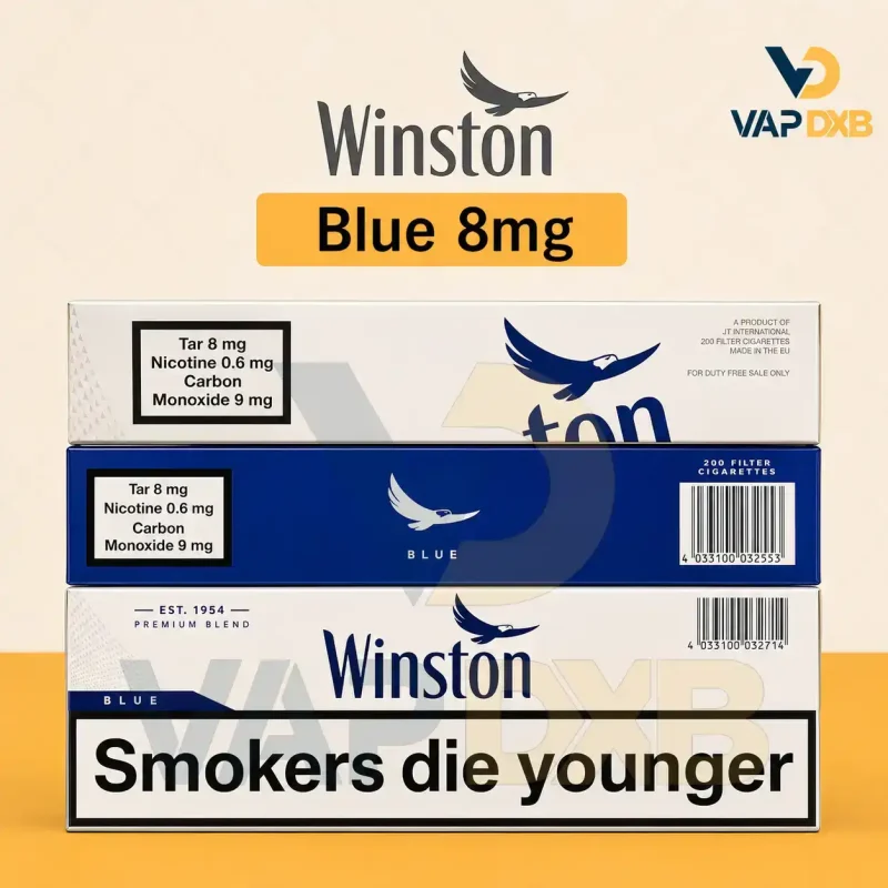 winston Blue 8mg cigarette