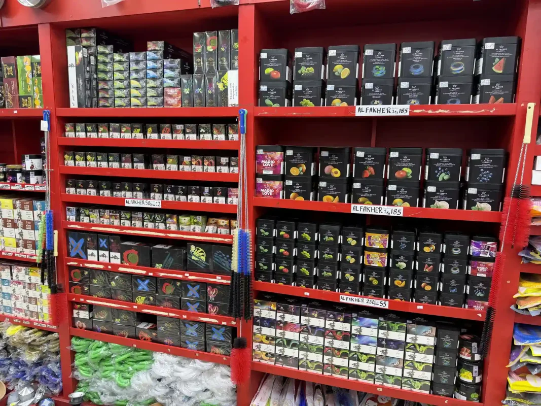 Shisha tobacco shelf