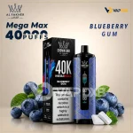 Al Fakher Mega Max 40000 Puffs Disposable Vape blueberry gum