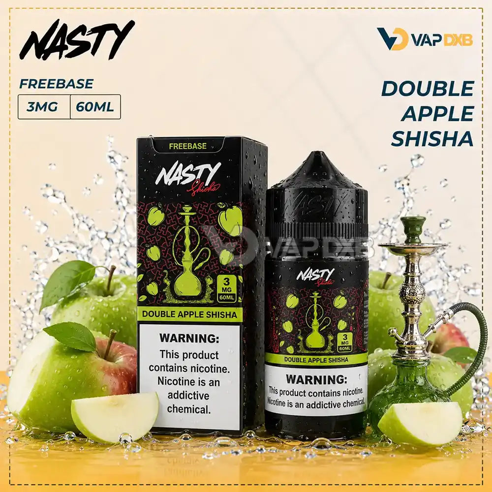Nasty Juice Double Apple Shisha 60ml E-Juice 3mg Nasty Juice Double Apple Shisha 60ml E-Juice 3mg