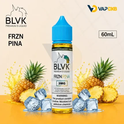 FRZN Pina By BLVK Unicorn Freebase E-Liquid (Pineapple Menthol)- 60mL