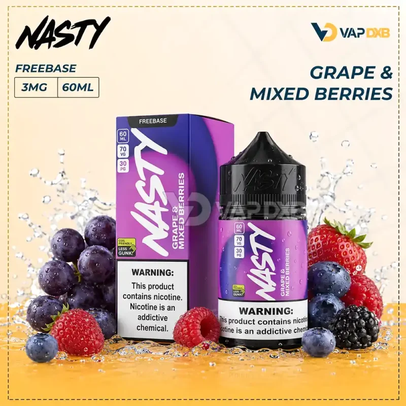 Nasty Juice Grape & Mixed Berries 60ml E-Juice 3mg