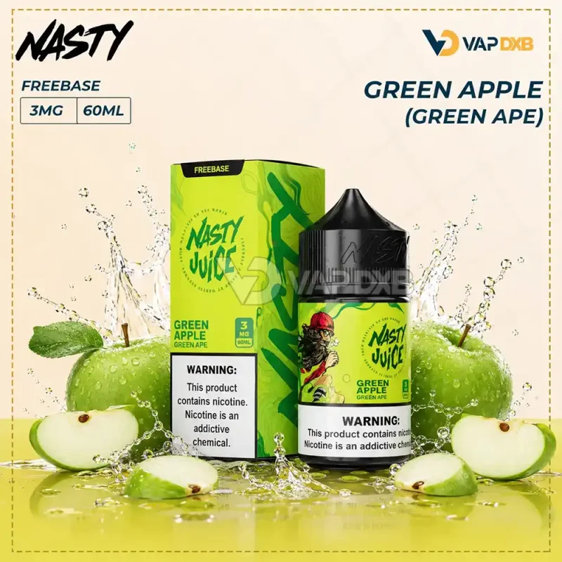 Green Apple (Green Ape) by Nasty Juice 60ml E-Juice 3mg