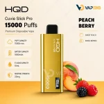 HQD-Cuvie-Slick-Pro-15000-Puffs-Peach-berry
