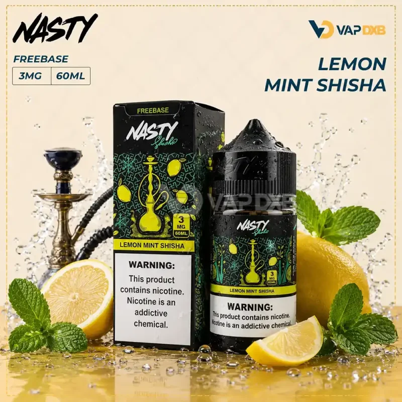Nasty Juice Lemon Mint Shisha 60ml E-Juice 3mg