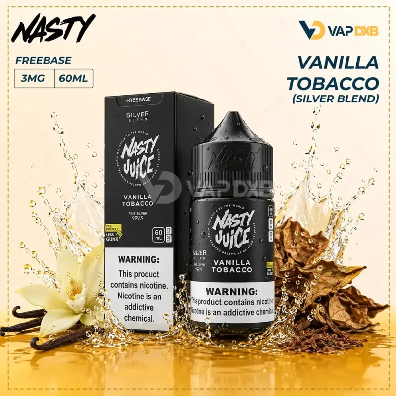 Nasty Juice Silver Blend Vanilla Tobacco 60ml E-Juice 3mg