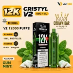 Al-Fakher-Crown-Bar-12K-Crystal-V2-Disposable-Gum-Mint
