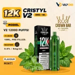 Al-Fakher-Crown-Bar-12K-Crystal-V2-Disposable-Mint