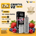 Al-Fakher-Crown-Bar-12K-Crystal-V2-Disposable-Mixed-Berry