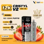 Al-Fakher-Crown-Bar-12K-Crystal-V2-Disposable-Strawberry-Punch