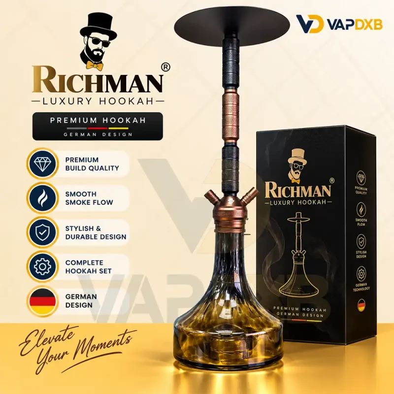 Richman-Hookah-Golden Brown