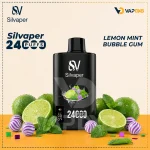 Silvaper 24000 Puffs Lemon Mint Bubblegum