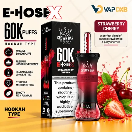 al-fakher-crown-bar-e-hose-x-hookah-Strawberry-Cherry