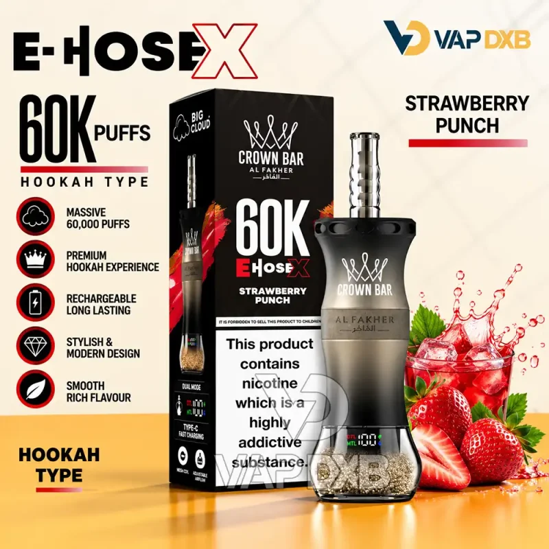 al-fakher-crown-bar-e-hose-x-hookah-Strawberry-Punch
