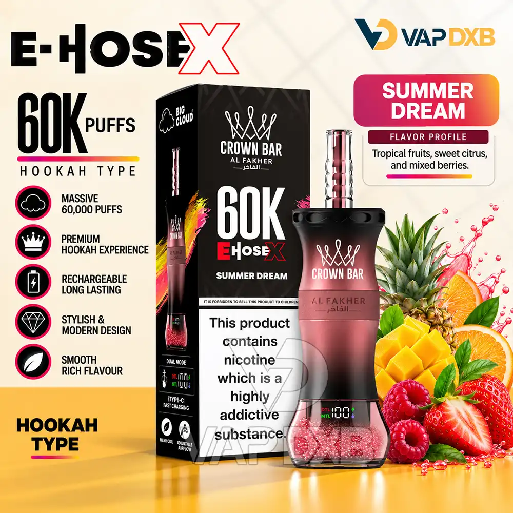 al-fakher-crown-bar-e-hose-x-hookah-Summer-Dream al-fakher-crown-bar-e-hose-x-hookah-Summer-Dream